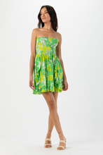 Hoku Mini Dress: Watercolor Dreams Green / One Size