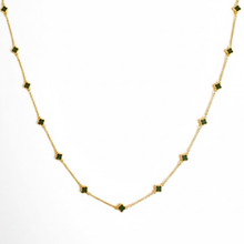 Petite Colored Clover Necklace: Blush Pink