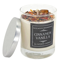 Fall Candles, Halloween Candles, Soy Candle, Crystal Candles: Cinnamon Vanilla / 7.75 oz Glass Jar