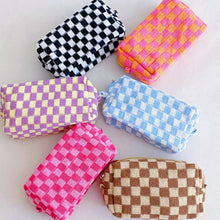 Check Yourself Cosmetic Bag: Red White