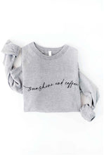 SUNSHINE AND COFFEE Graphic Sweatshirt: VINTAGE WHITE LONG SLEEVE / S