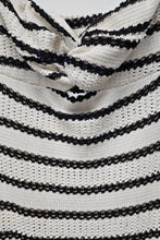 Striped Knit Maxi Dress: Rust / S