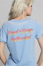 Journey Burn Out Graphic Tee Washed Denim