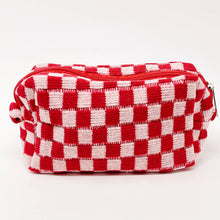 Check Yourself Cosmetic Bag: Red White