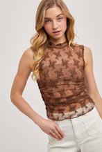 Black Floral Lace Tank