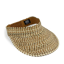 Playa Straw Visor: Blk/Nat