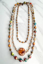 Janet Short Necklace-Orange