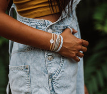 "Grow" Palm Tree Hair Tie Bracelets: Medium