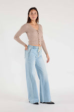 Light Wide Relaxed String Jeans