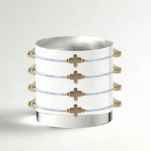 Faithful Cross Bangle-Sky Blue