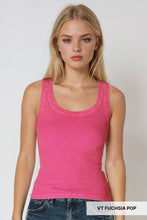 NS8258 - Vintage Reversible Ribbed Tank: Vintage Mist Teal