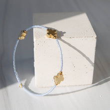 Faithful Cross Bangle-Sky Blue