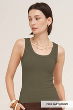 NS8216 - Reversible Ribbed Tank Top: 2249 Forest Night