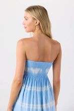 Shawna Mini Dress: Sky White Stripe / One Size