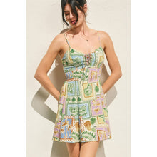 Offshore Cutout Detail Mini Dress: TROPICAL SEASHELL / S-M-L(2-2-2)
