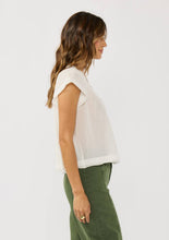 V-Neck Flutter Sleeve Smocked Yoke Top: YELLOW / M