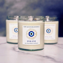Evil Eye Protection Candle by New Moon Beginnings: 9oz Glass Jar
