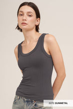 NS8216 - Reversible Ribbed Tank Top: 2270 Raisin