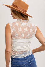Black Floral Lace Tank