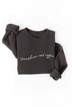 SUNSHINE AND COFFEE Graphic Sweatshirt: VINTAGE WHITE LONG SLEEVE / M