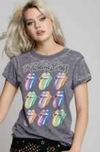 The Rolling Stones Burn Out Tee: Steel Grey