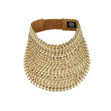 Playa Straw Visor: Blk/Nat