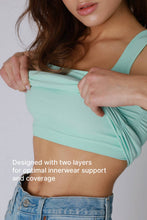NS8408- Clean Line Square Shirred Top: 2273 Deep Sea Blue