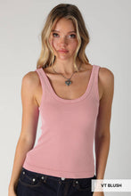 NS8528 - Vintage Reversible Ribbed Tank Top: Vintage Denim