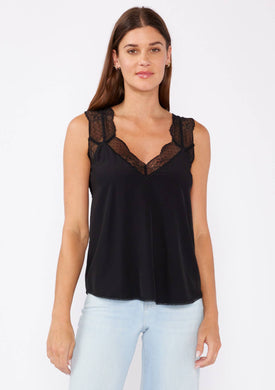 Mystic V-Neck Lace Tank