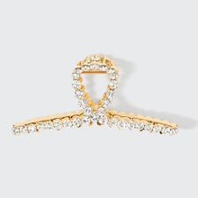Rhinestone Gold Claw Clip
