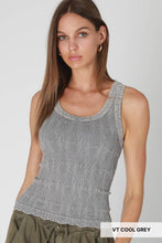NS8465 - Vintage Reversible Lace Top: Vintage Mist Teal