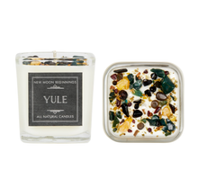 Christmas and Holiday Candles, Soy Candle, Crystal Candles: Cinnamon Vanilla / 12oz Glass Jar