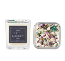 Spring Candles, Spring Flowers Crystal Candles, Spring Decor: Rose / 8oz Round Tin