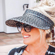 Playa Straw Visor: Blk/Nat
