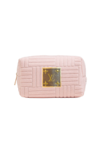 Upcycled Terry Cloth Travel Pouch: Pink