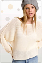 JDS3608-Boat Neck Off Shoulder Dolman Sleeve Sweater Fall: Cinnamon / M