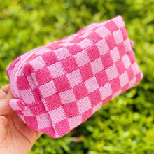 Check Yourself Cosmetic Bag: Red White