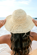 Packable Woven Sun Hat: Ivory