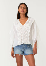 Sheer Crochet Boxy Kimono Top