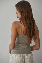 Black Knit V-Neck Cami Top