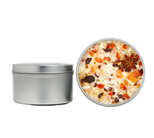 Christmas and Holiday Candles, Soy Candle, Crystal Candles: Cinnamon Vanilla / 12oz Glass Jar