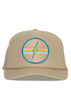 Electric Rainbow Trucker Hat in Tan 5/1: Tan