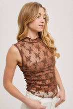 Black Floral Lace Tank