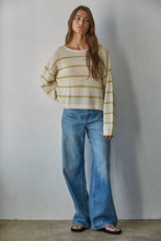 Cream Moss Knit Sweater