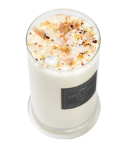 Good Vibes Only Candle - Herb, Flower, & Crystal Candles: 7.75oz Glass Jar