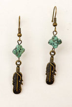 Braelyn Earrings: Blue Fire Agate