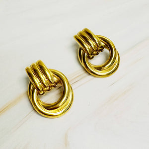 Golden Knocker Earring