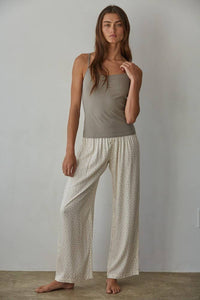 Black Knit V-Neck Cami Top