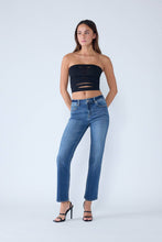 OPEN PACK High Rise Classic Straight Jeans WEP3581 : DARK / US 13