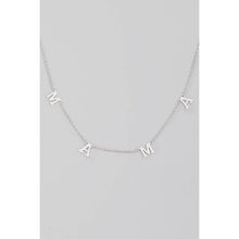 Sterling Silver Dainty Mama Charm Necklace: G